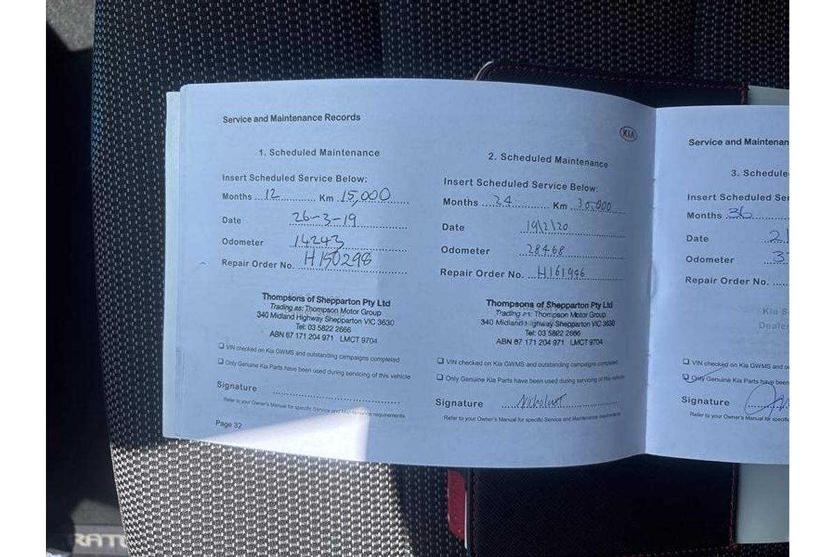 2017 Kia Cerato S YD