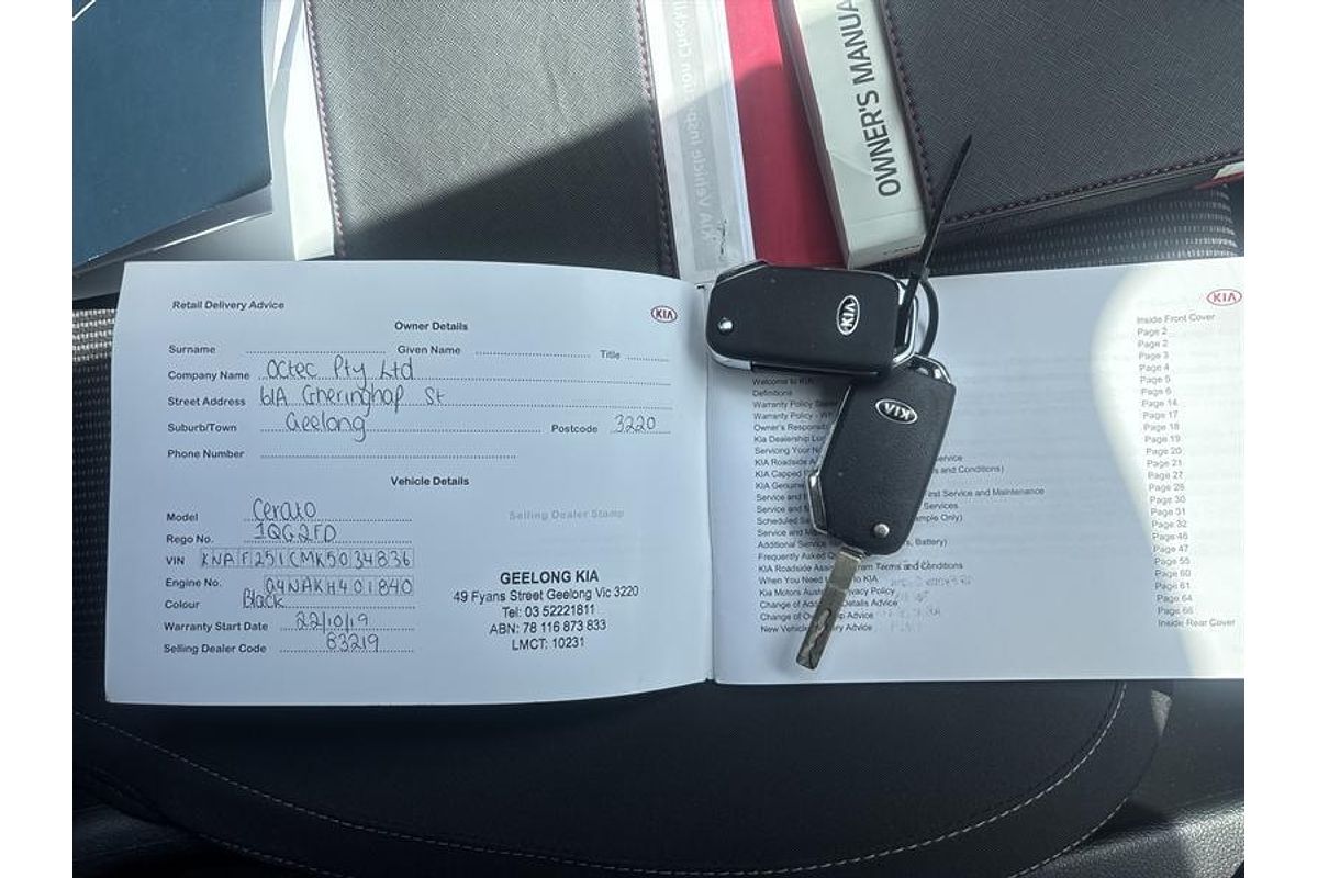 2019 Kia Cerato S BD