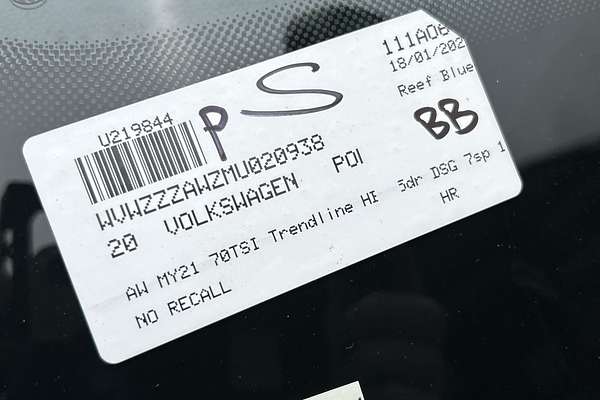 2020 Volkswagen Polo 70TSI Trendline AW