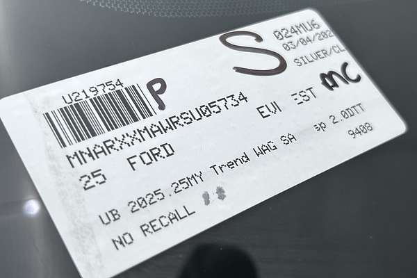 2025 Ford Everest Trend 2.0L