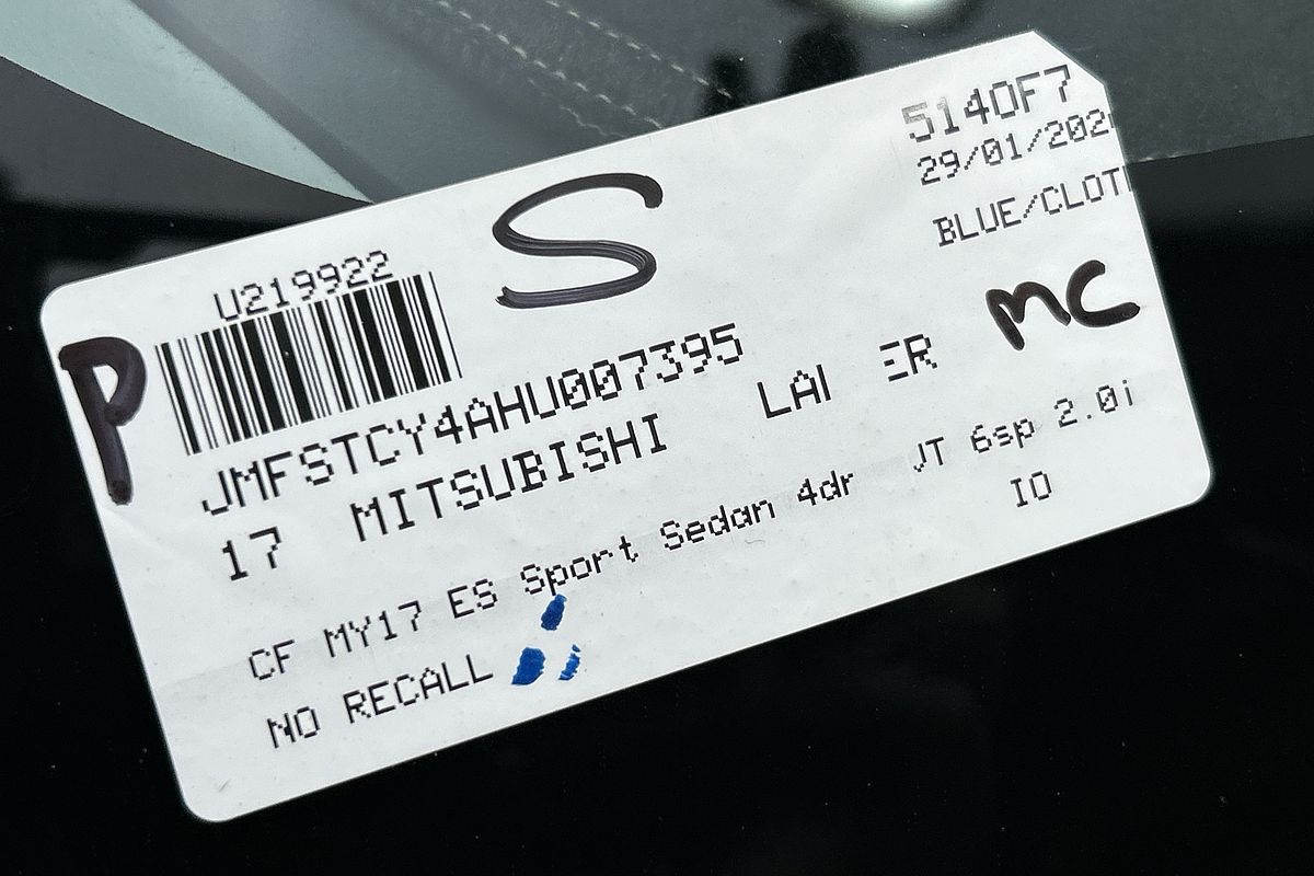 2017 Mitsubishi Lancer ES Sport CF
