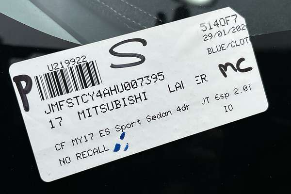 2017 Mitsubishi Lancer ES Sport CF