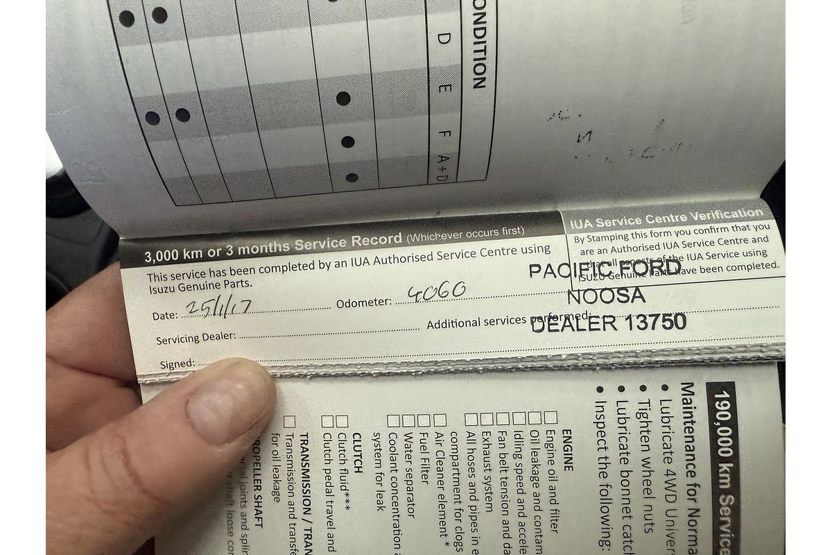 2016 Isuzu D-MAX SX 4X4