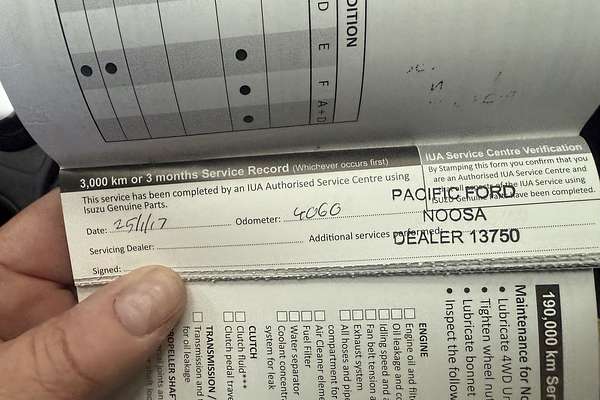 2016 Isuzu D-MAX SX 4X4