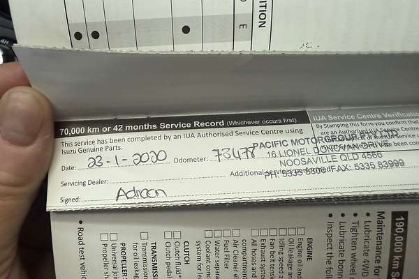 2016 Isuzu D-MAX SX 4X4