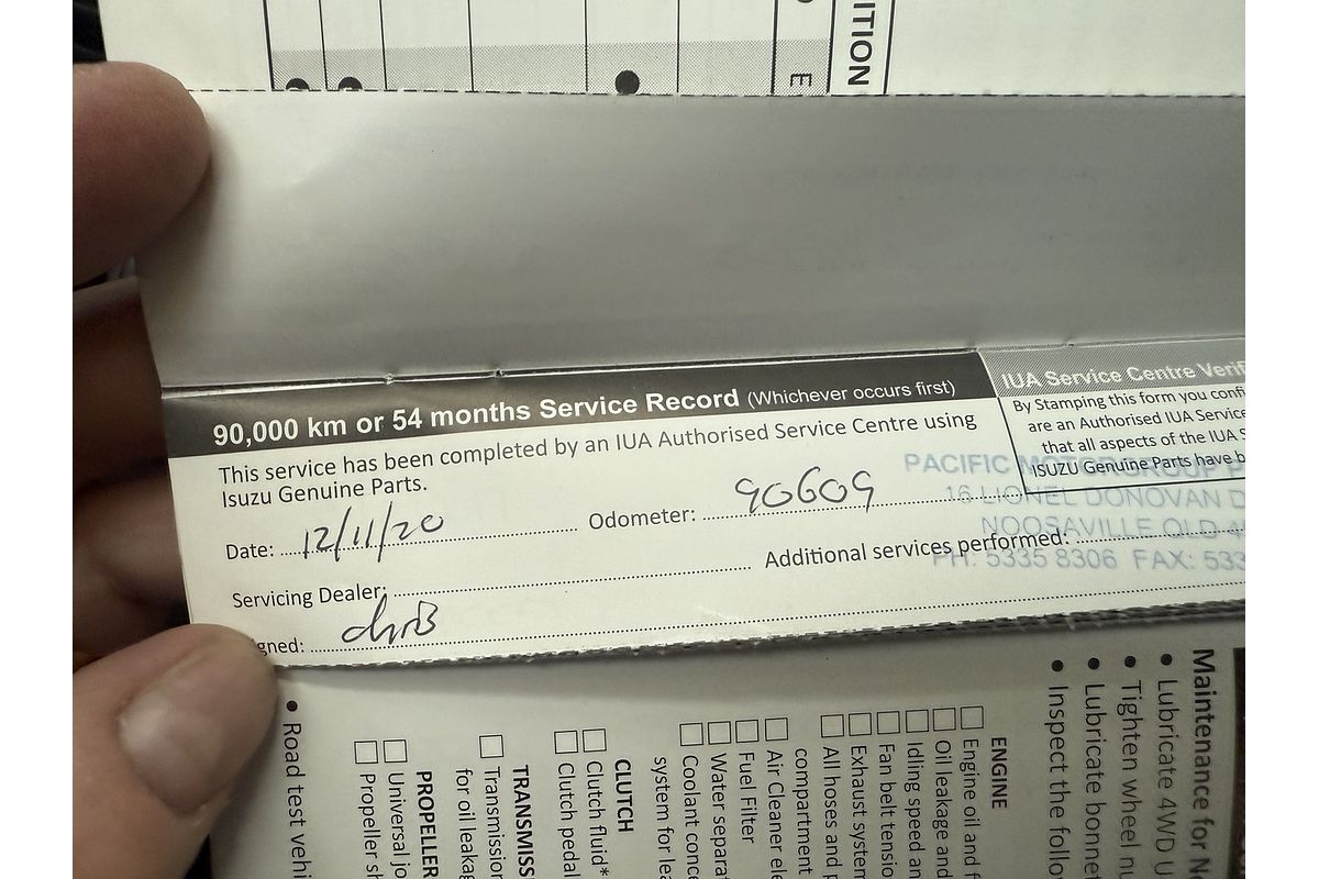 2016 Isuzu D-MAX SX 4X4