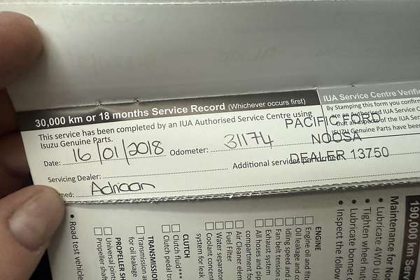 2016 Isuzu D-MAX SX 4X4