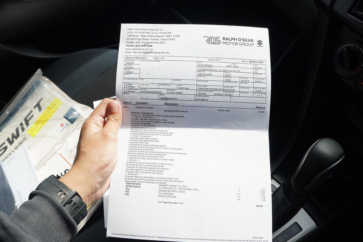 2016 Suzuki Swift GL FZ