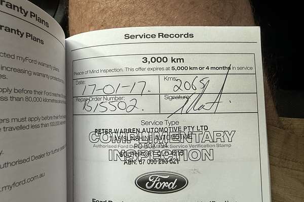 2016 Ford Ranger XL Hi-Rider PX MkII Rear Wheel Drive 2.2L