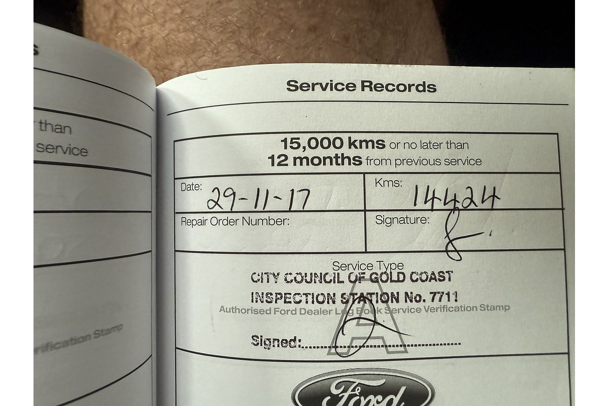 2016 Ford Ranger XL Hi-Rider PX MkII Rear Wheel Drive 2.2L