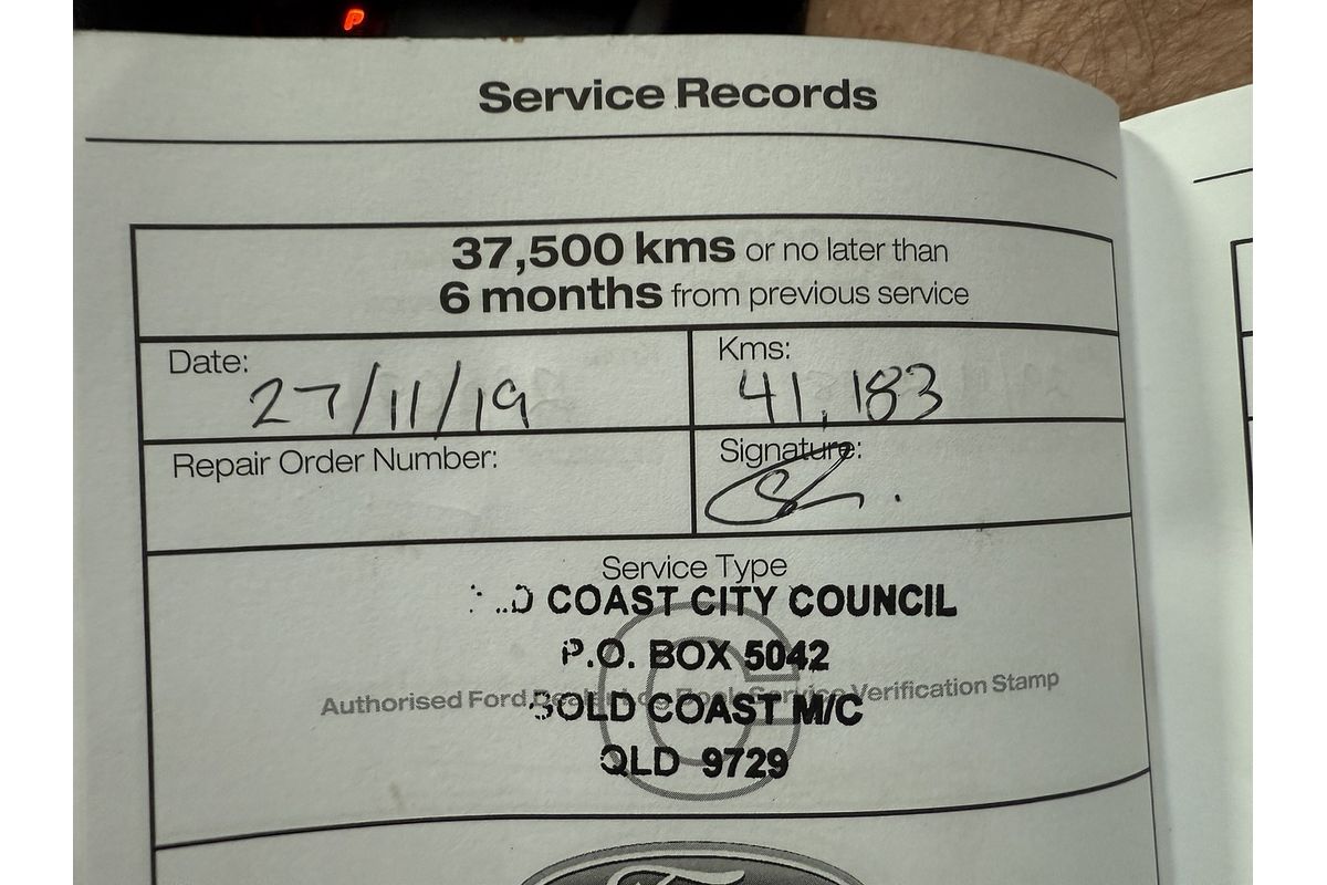 2016 Ford Ranger XL Hi-Rider PX MkII Rear Wheel Drive 2.2L