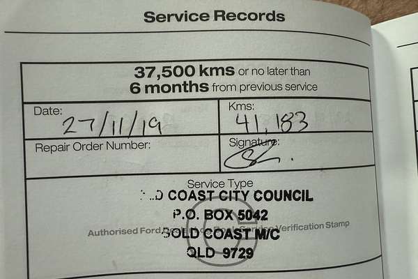 2016 Ford Ranger XL Hi-Rider PX MkII Rear Wheel Drive 2.2L