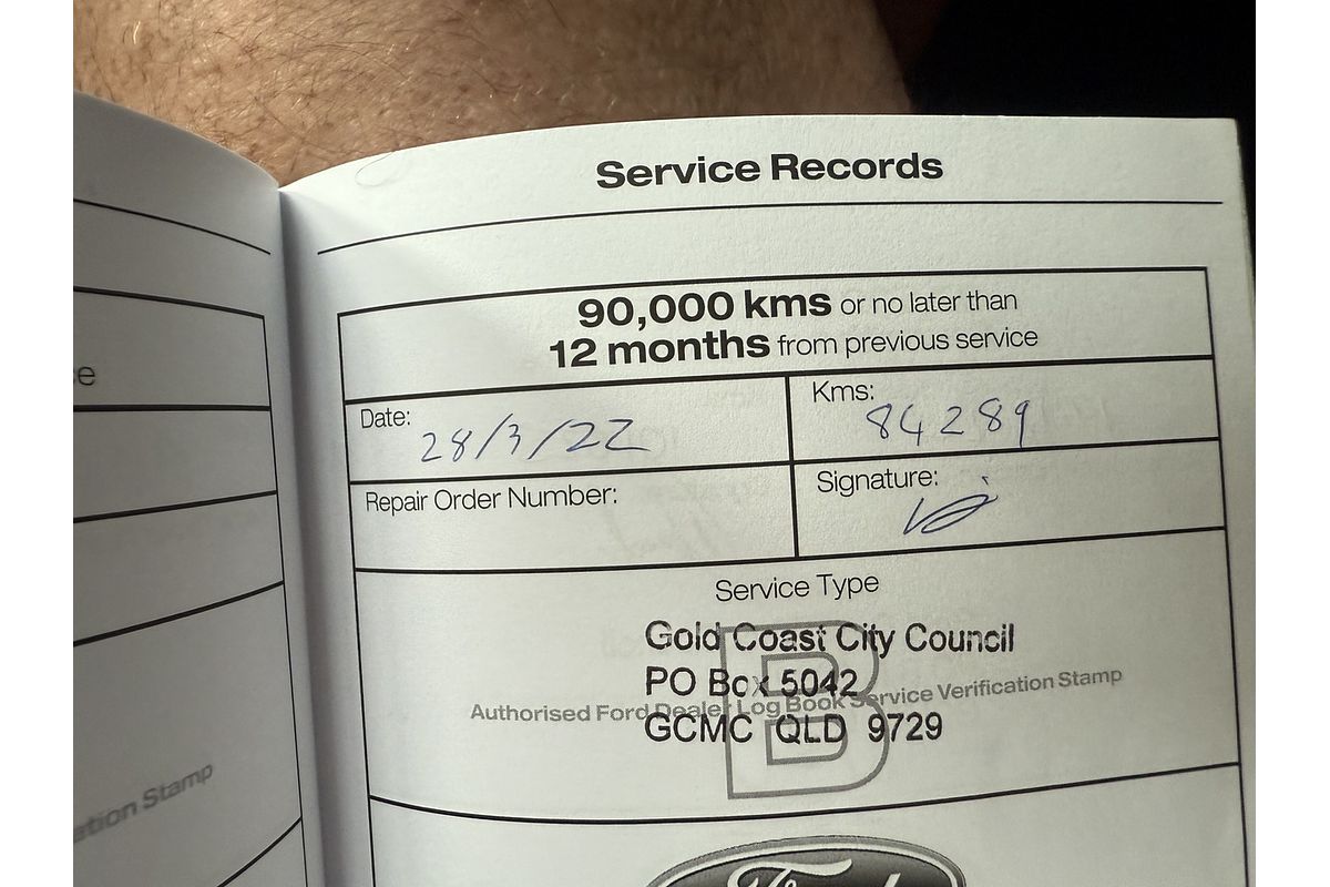 2016 Ford Ranger XL Hi-Rider PX MkII Rear Wheel Drive 2.2L