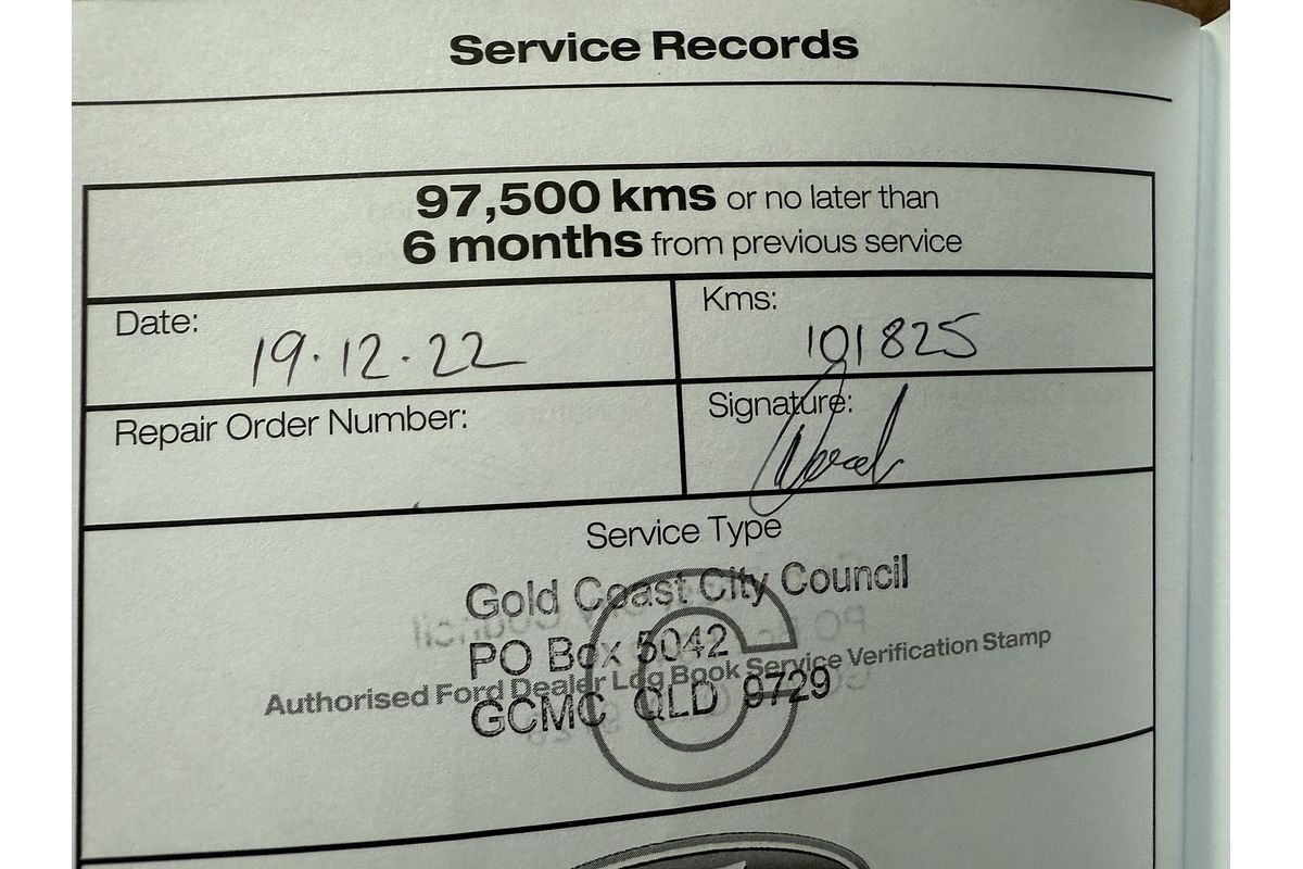 2016 Ford Ranger XL Hi-Rider PX MkII Rear Wheel Drive 2.2L