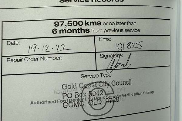 2016 Ford Ranger XL Hi-Rider PX MkII Rear Wheel Drive 2.2L