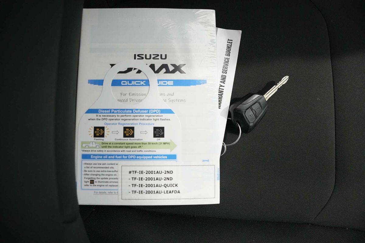 2021 Isuzu D-MAX SX High Ride Rear Wheel Drive