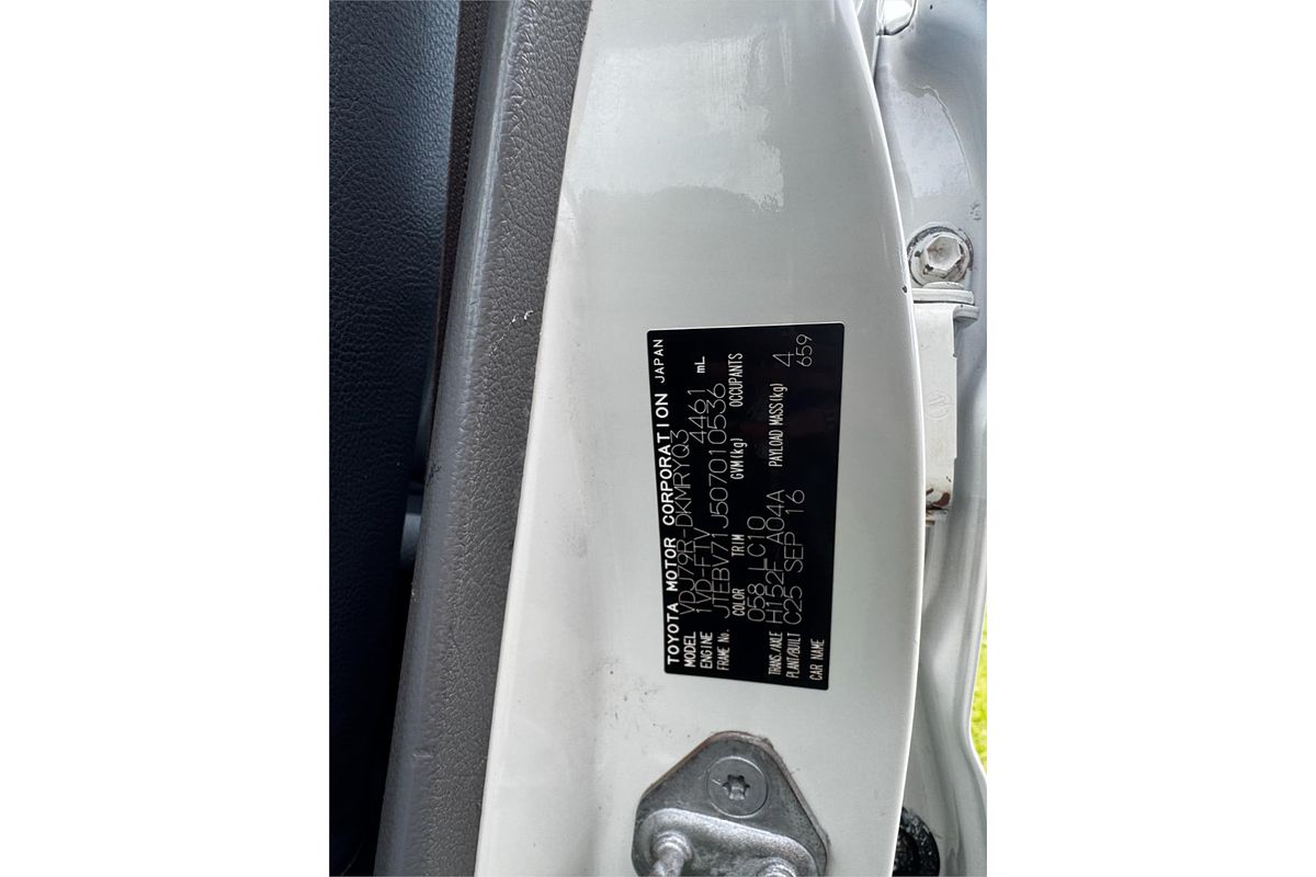 2016 Toyota Landcruiser Workmate VDJ79R 4X4