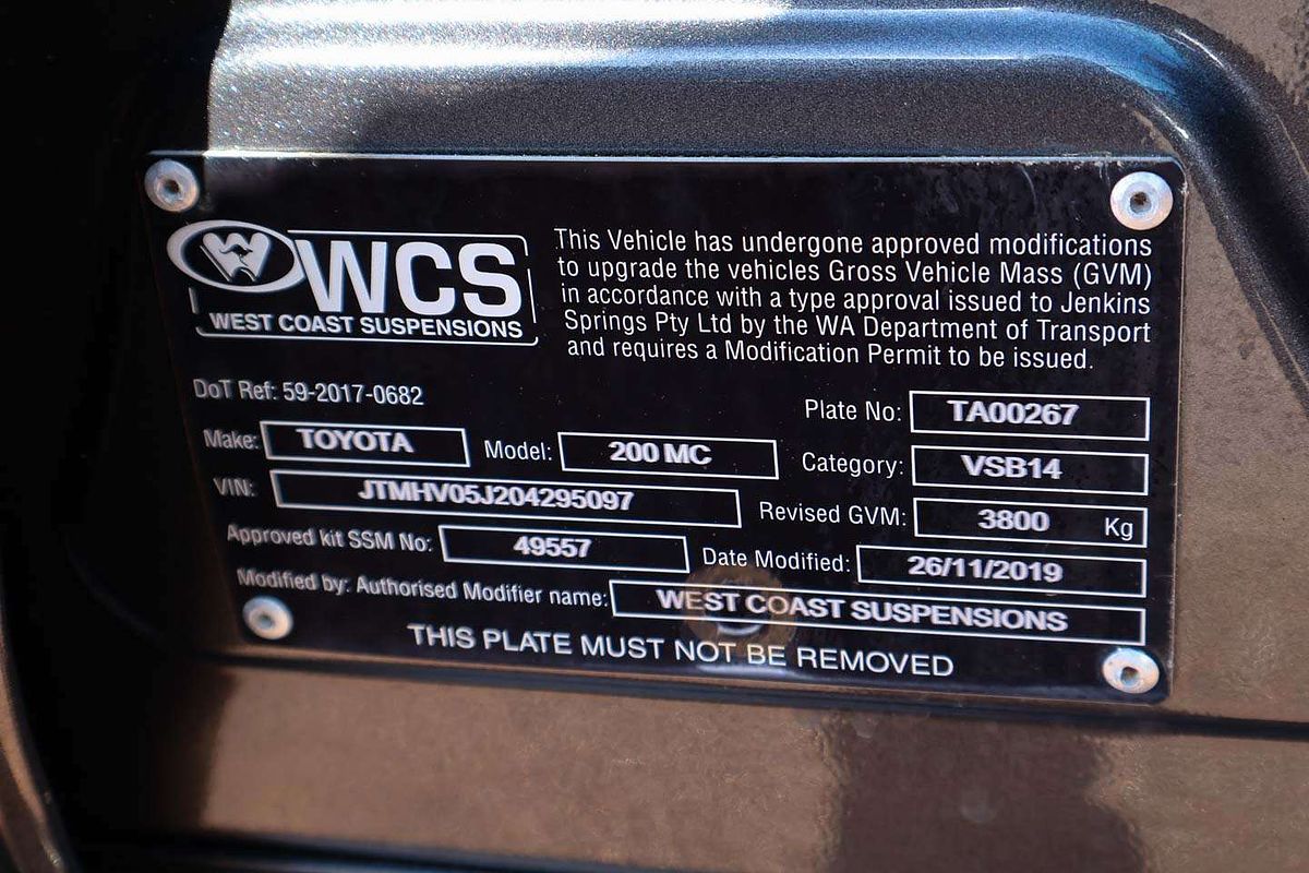 2019 Toyota Landcruiser VX VDJ200R