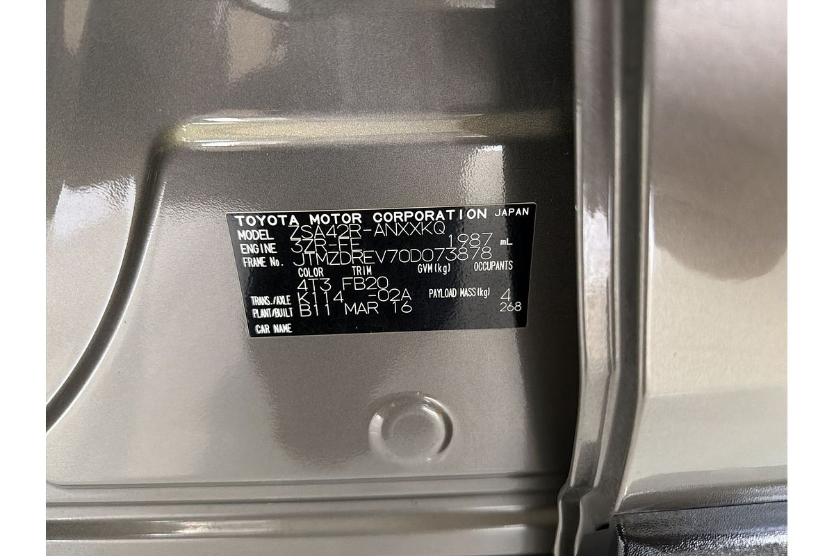 2016 Toyota RAV4 GX ZSA42R