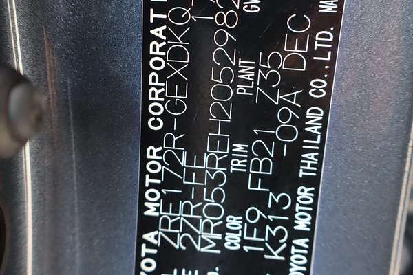 2017 Toyota Corolla Ascent ZRE172R