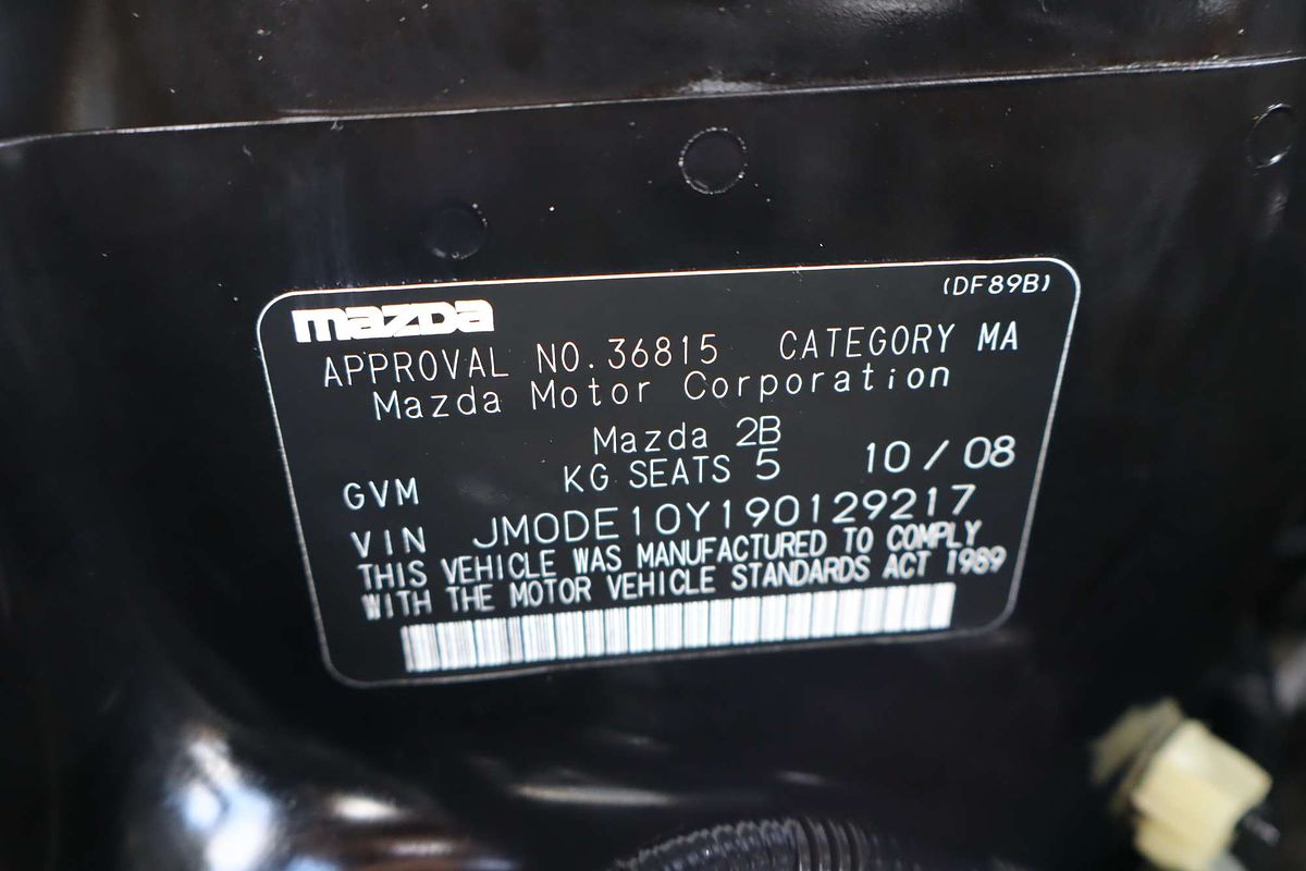 2008 Mazda 2 Genki DE Series 1