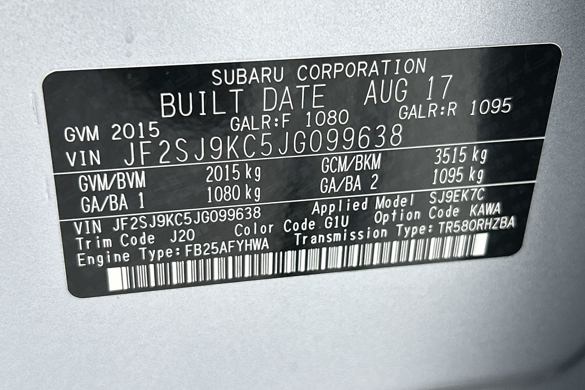 2017 Subaru Forester 2.5i-L S4