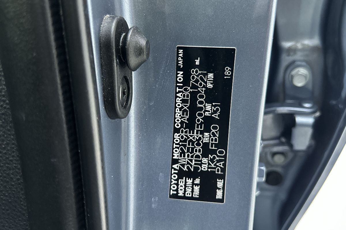 2023 Toyota Corolla Ascent Sport Hybrid ZWE219R