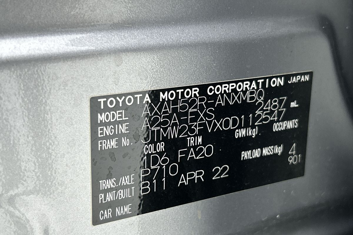 2022 Toyota RAV4 GXL AXAH52R