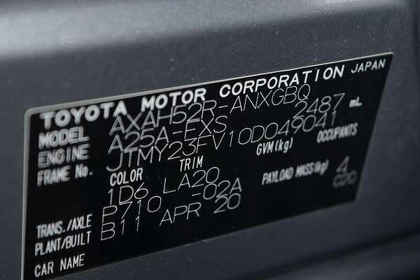 2020 Toyota RAV4 Cruiser AXAH52R