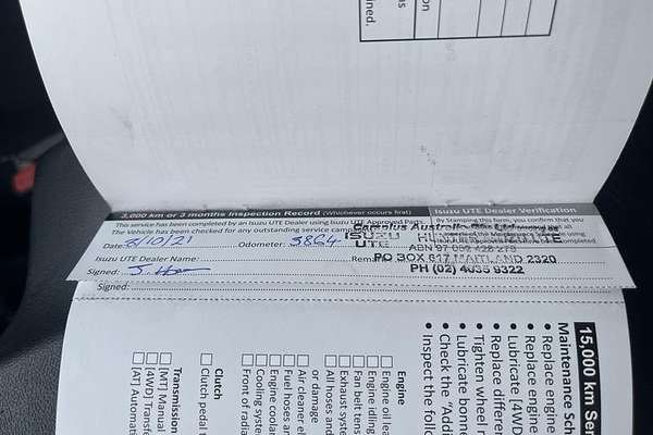 2021 Isuzu D-MAX SX High Ride Rear Wheel Drive