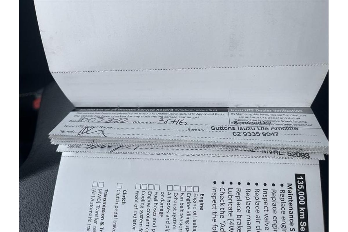 2021 Isuzu D-MAX SX High Ride Rear Wheel Drive