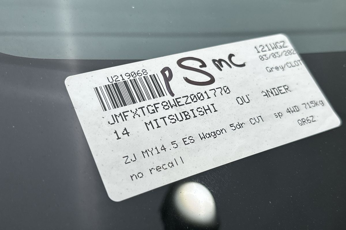 2014 Mitsubishi Outlander ES ZJ