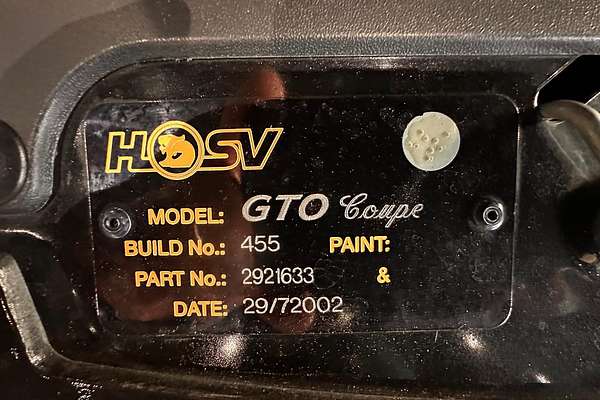 2002 Holden Coupe GTO V2