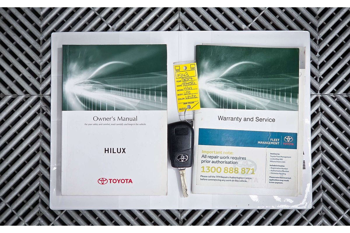 2017 Toyota Hilux Workmate TGN121R Rear Wheel Drive