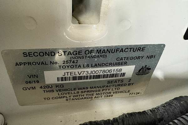 2019 Toyota Landcruiser GXL VDJ79R 4X4
