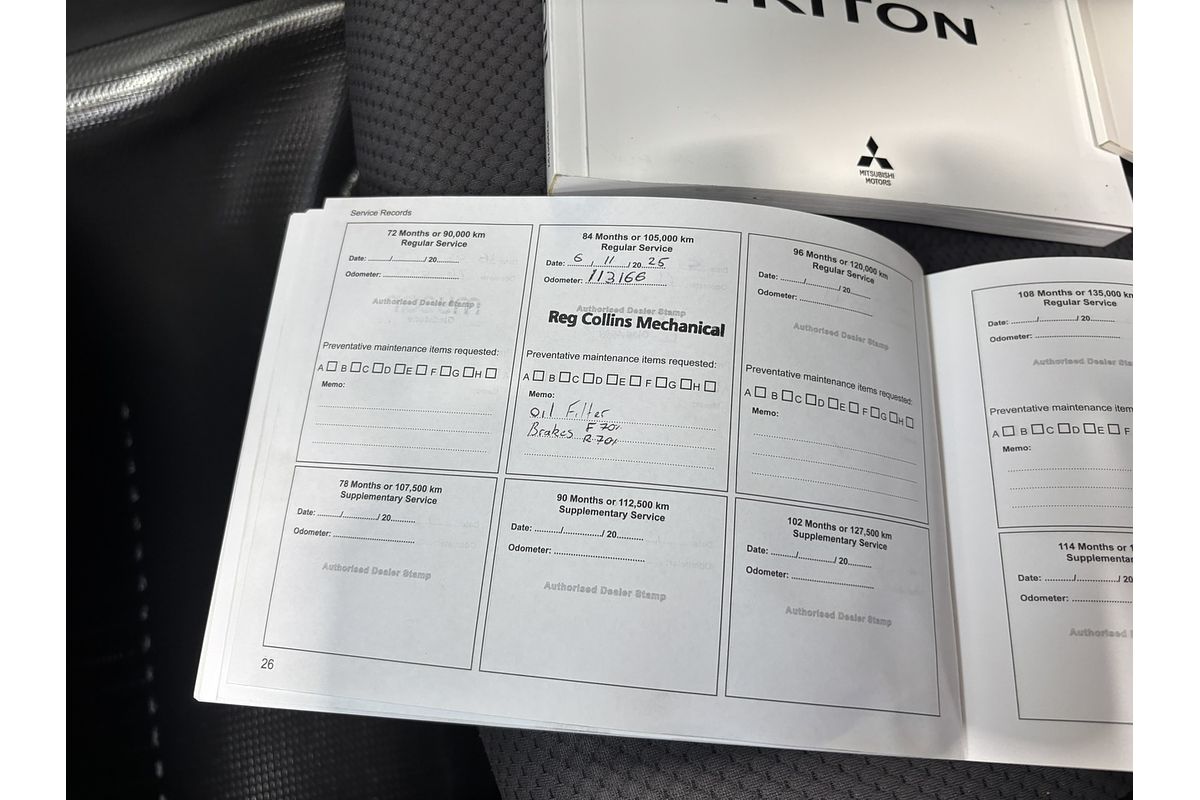 2018 Mitsubishi Triton GLX MQ Rear Wheel Drive