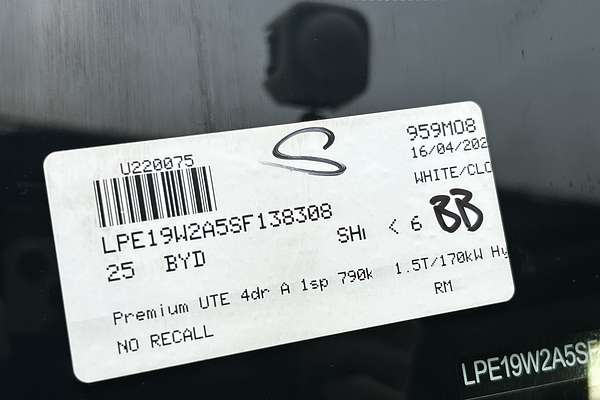 2025 BYD SHARK 6 Premium All Wheel Drive