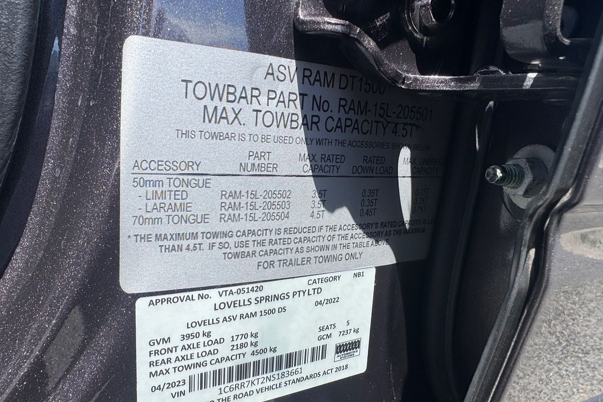 2022 RAM 1500 Express DS 4X4 SWB