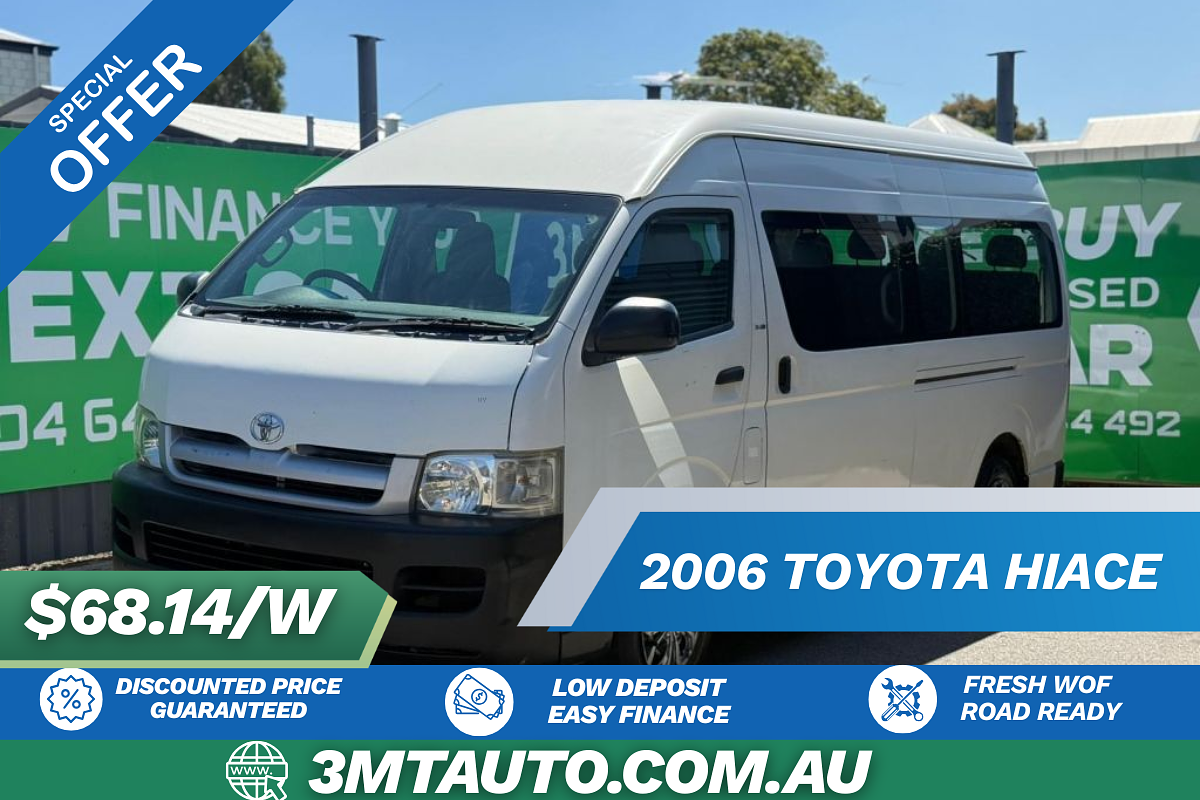 2006 Toyota Hiace Commuter KDH222R ELWB High Roof