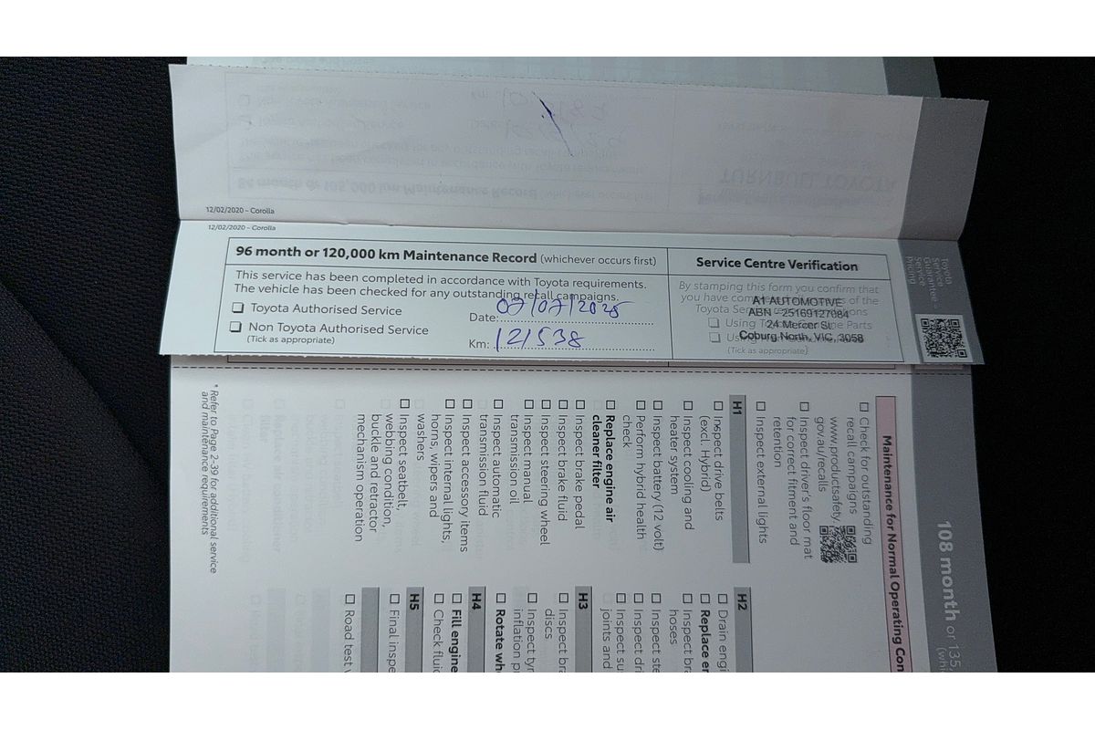 2020 Toyota Corolla SX Hybrid ZWE211R