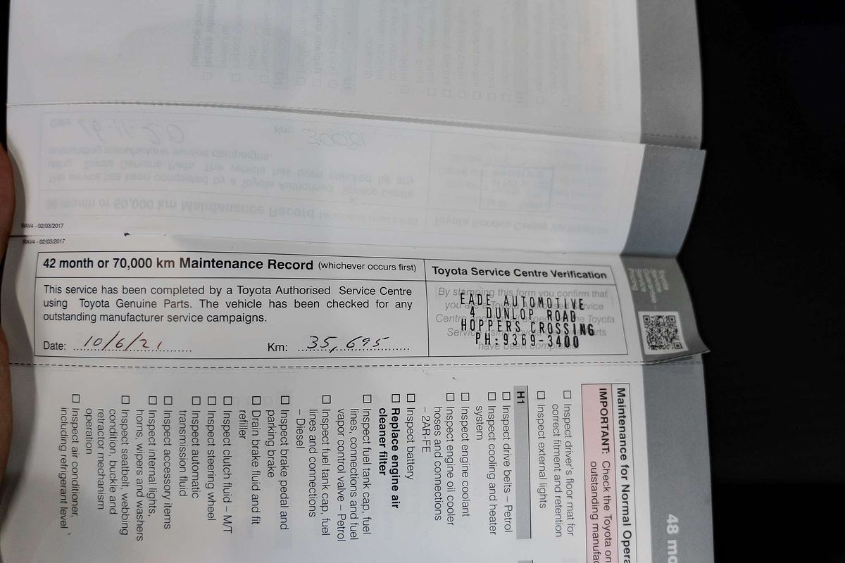 2017 Toyota RAV4 GX ZSA42R