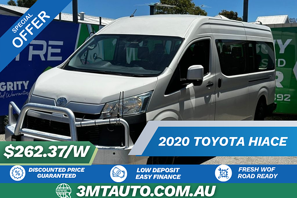 2020 Toyota Hiace Commuter GDH322R ELWB High Roof