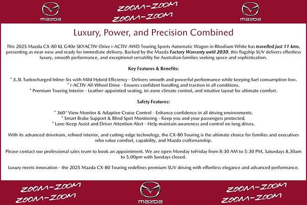 2025 Mazda CX-80 G40e Touring KL