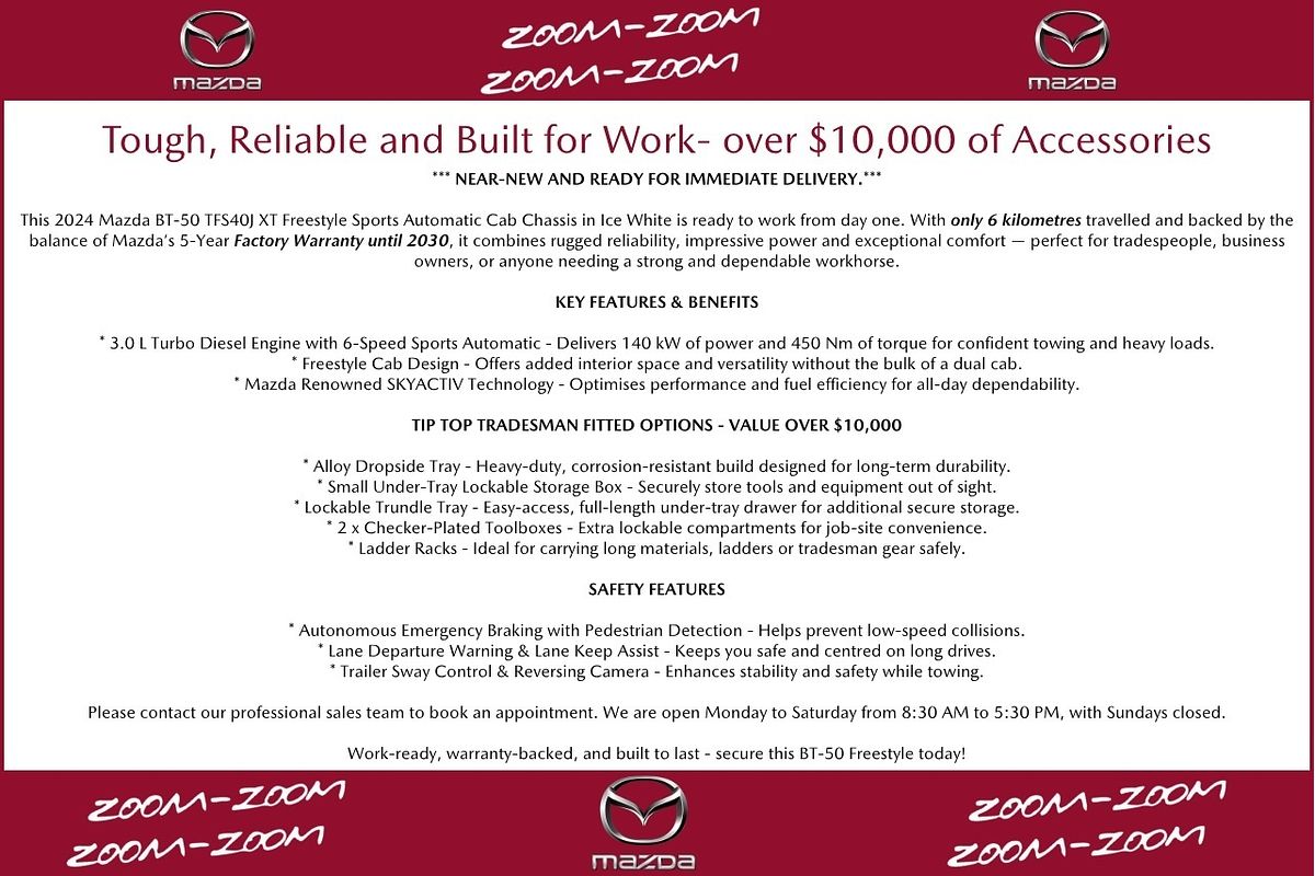2024 Mazda BT-50 XT TF 4X4