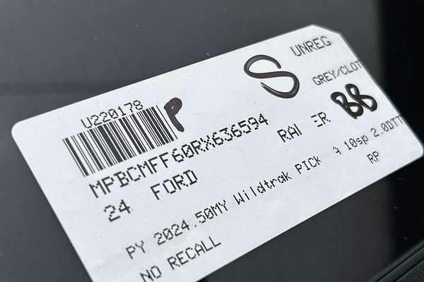 2024 Ford Ranger Wildtrak 4X4 2.0L