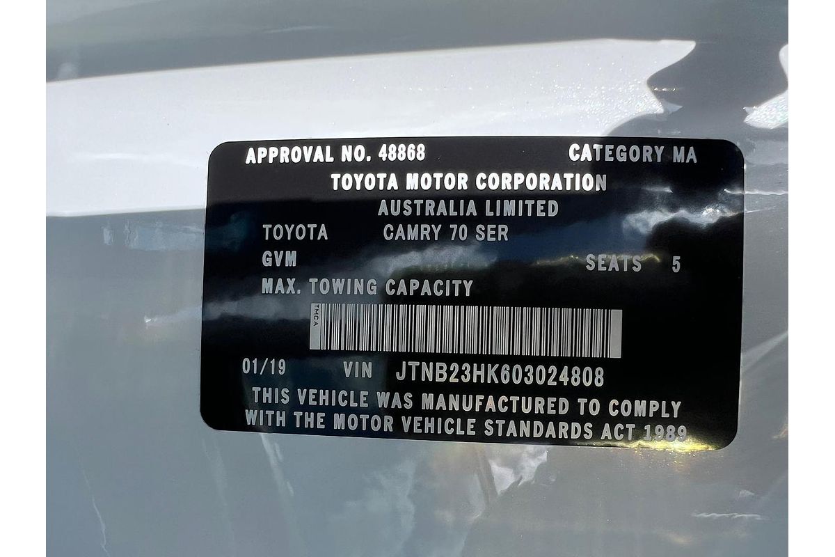 2019 Toyota Camry Ascent Sport AXVH71R