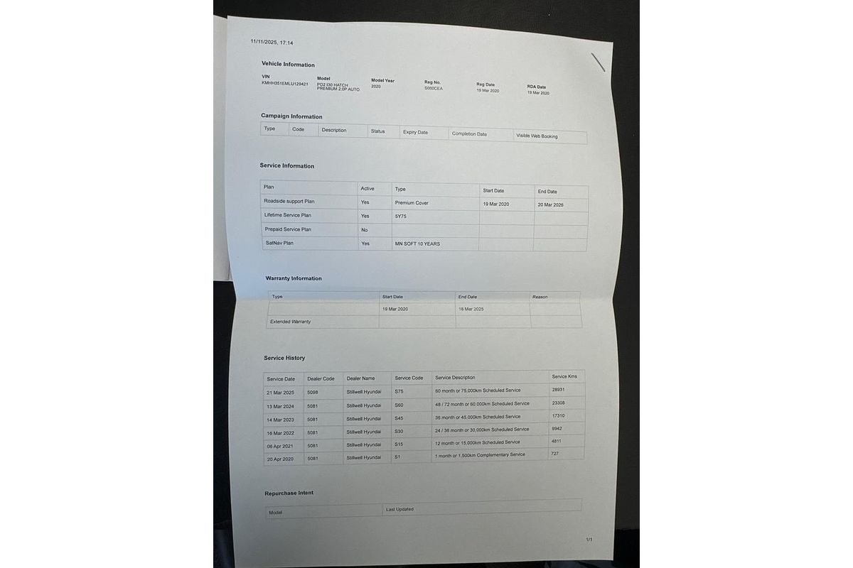 2019 Hyundai i30 Premium PD2