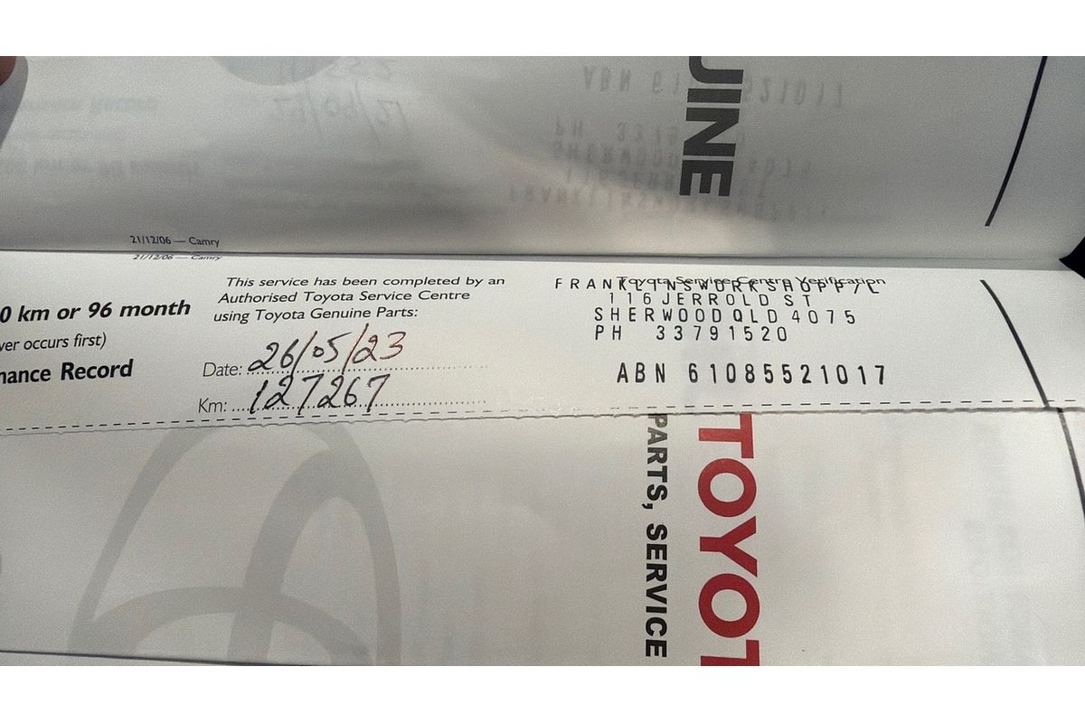 2008 Toyota Camry Altise ACV40R