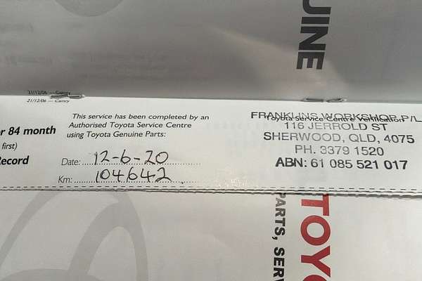 2008 Toyota Camry Altise ACV40R