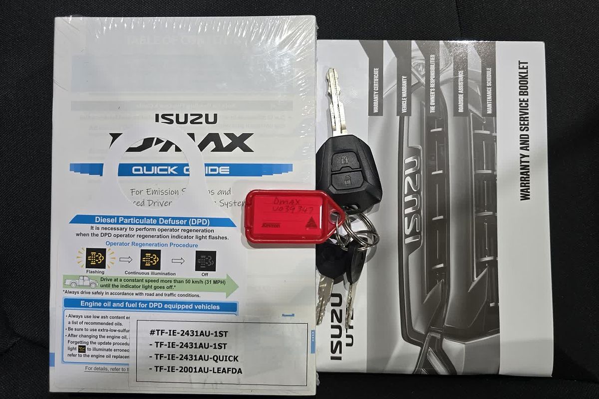 2023 Isuzu D-MAX SX High Ride Rear Wheel Drive